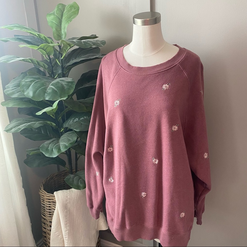 Mauve, Floral Sweatshirt 🌷